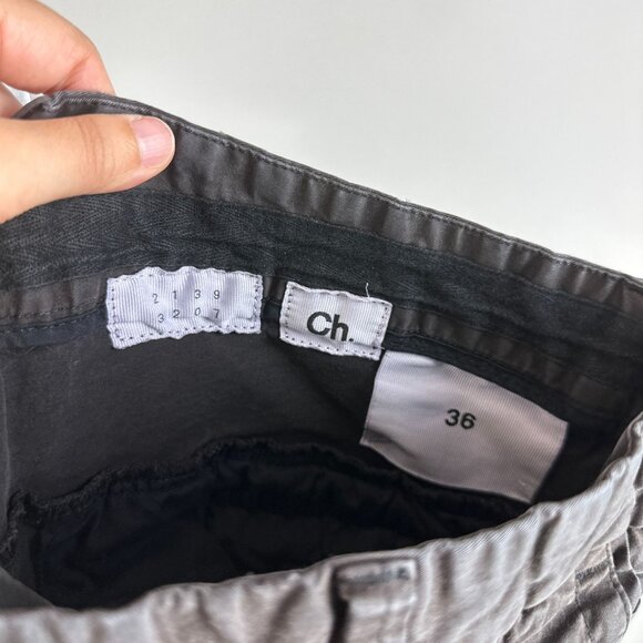 Carolina Hererra CH 2139 3207 Pants Mens Size 36x33 Gray Cotton Streetwear - Picture 2 of 4